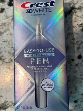 Crest 3D White Whitening Pen Box - Silver with Holographic Blue Accents
